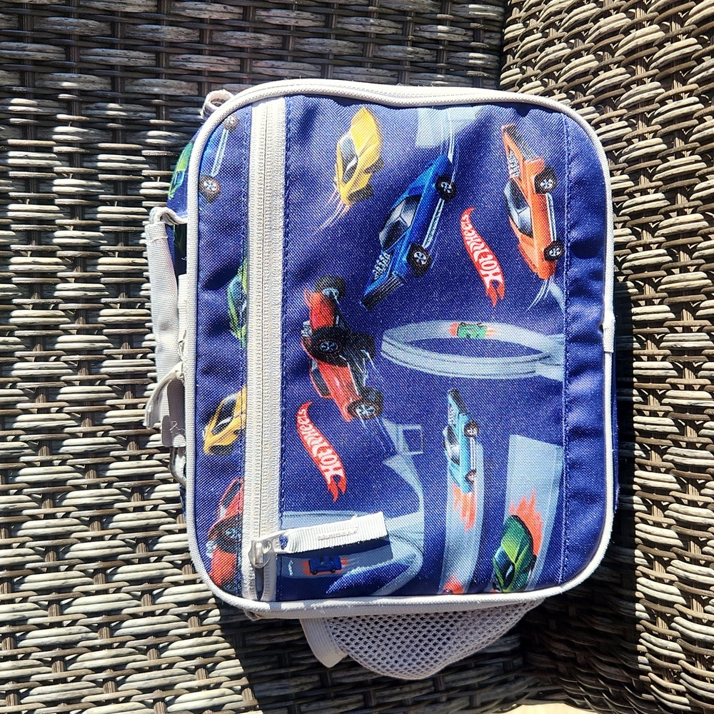 Potter barn hot wheels lunch bag